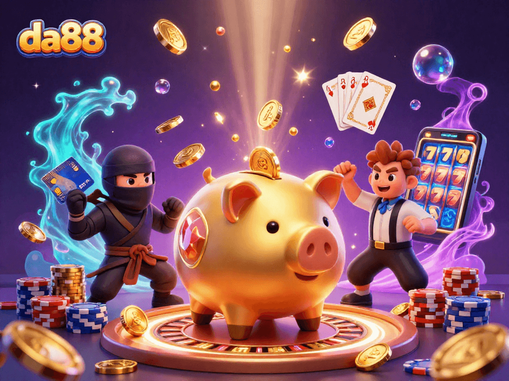 Experience thrilling wins at da88 with an epic gaming showdown featuring unique characters and dazzling casino elements.