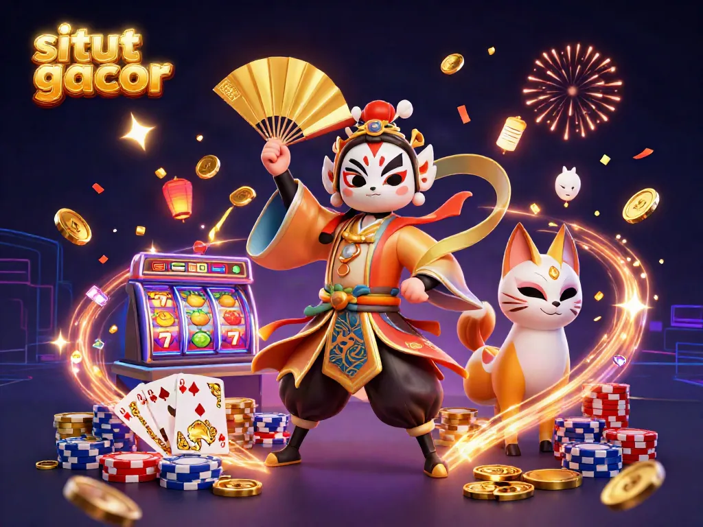 Gacor slot situs yang menampilkan keseruan taruhan dengan karakter unik dan suasana kasino.