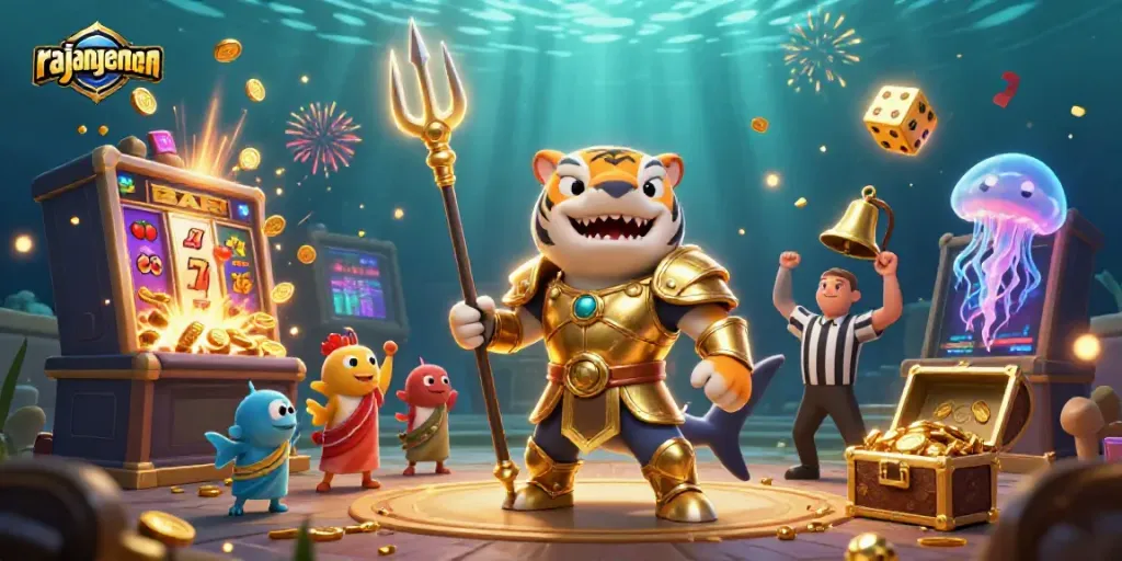 Rasakan keseruan bermain di rajangamen dengan jackpot yang meledak dan karakter kartun menarik