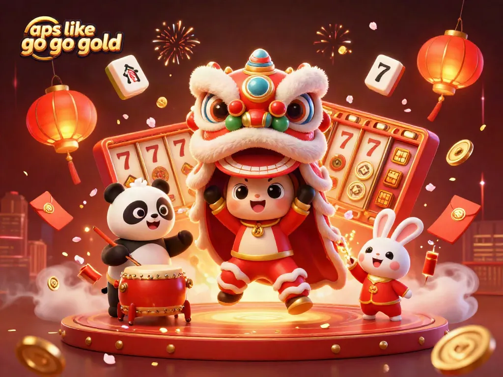Play exciting games like Go Go Gold in a vibrant 3D casino world filled with animated characters and gaming action.