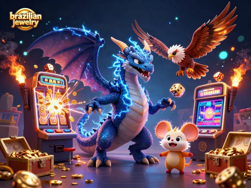 Experience Brazilian jewelry bliss while winning big at a casino with immersive 3D illustration.