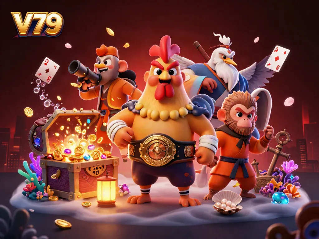 Engage in the thrilling world of V79 with epic characters and explosive treasure in a vivid casino adventure