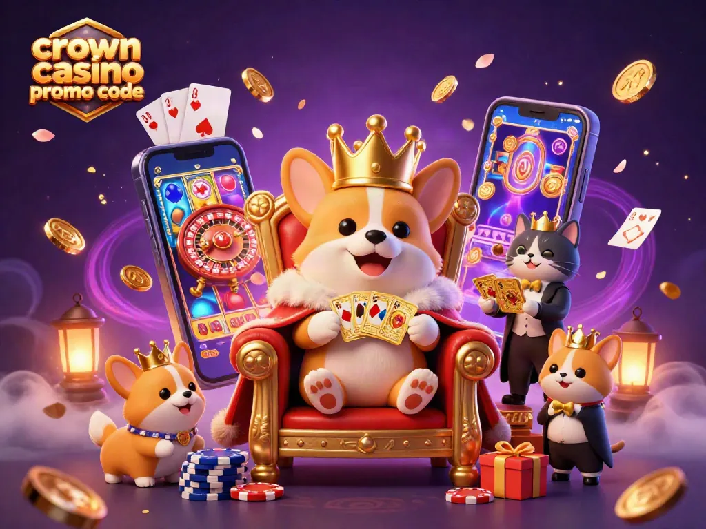 Win big with the crown coins casino promo code for free coins and exclusive offers in this vibrant illustration