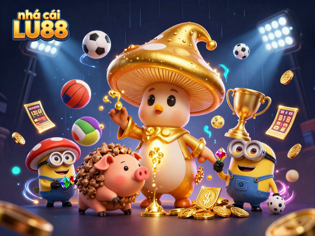 Experience thrilling gaming at nhà cái LU88 with vibrant sports betting elements and magical visuals.