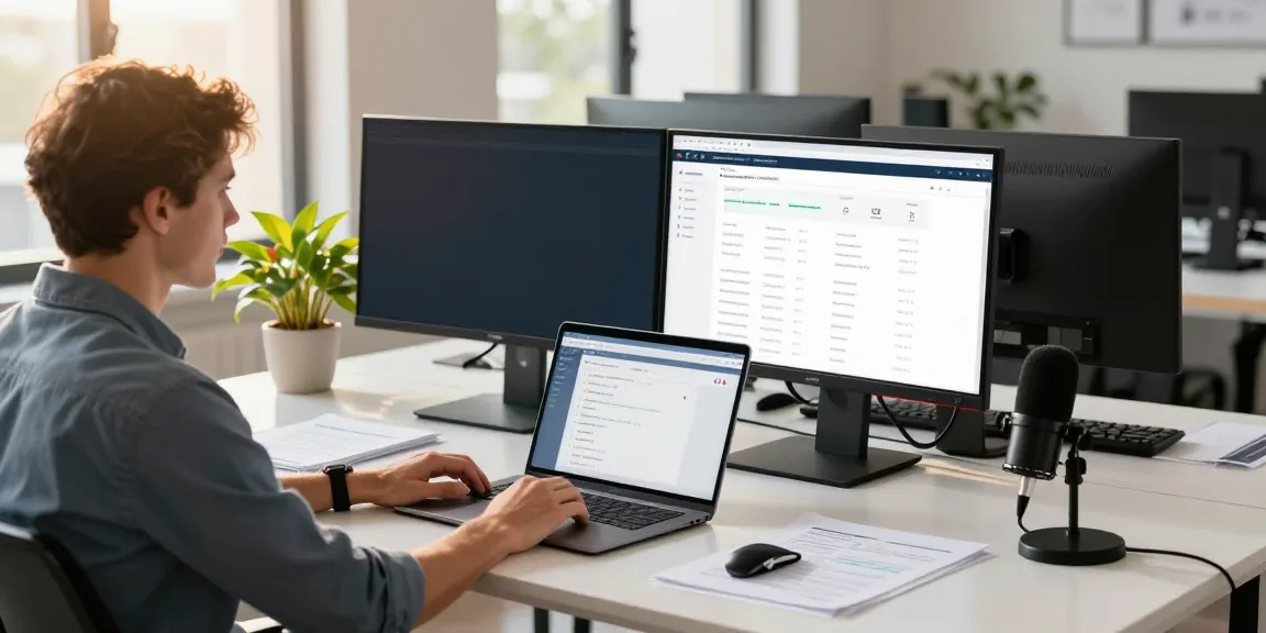 Digital marketing expert analyzing instant indexing metrics in a modern tech workspace.