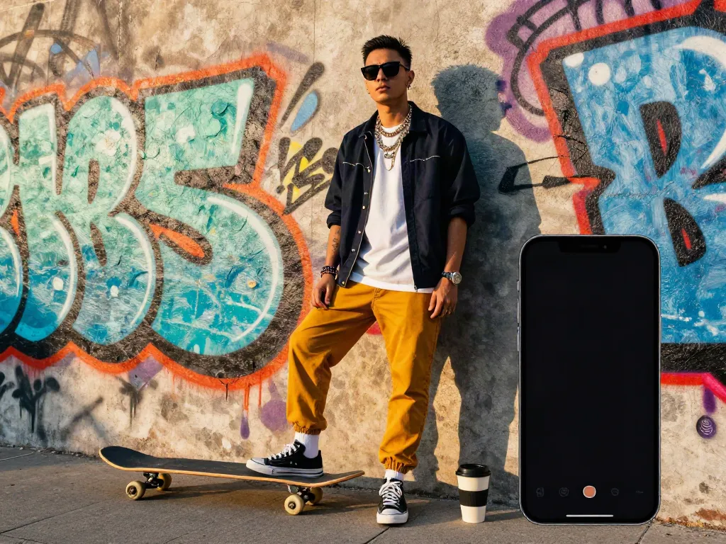 Roma Army nudes showcase stylish individuality and urban lifestyle in vibrant street setting.