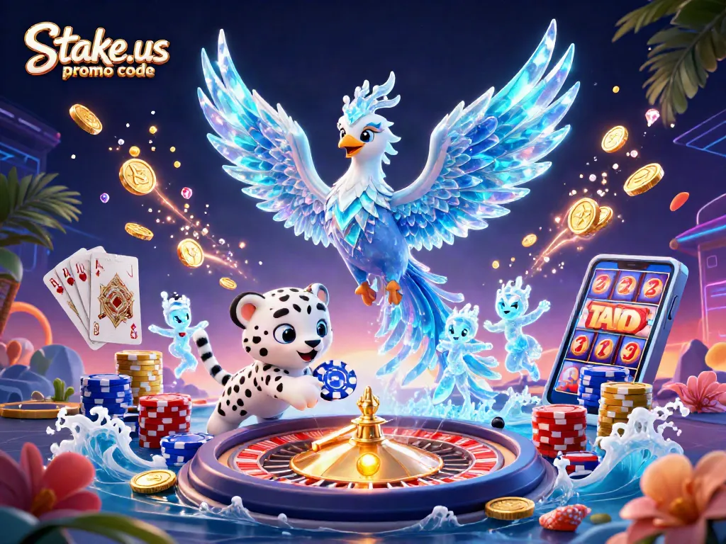 Engage with the stake.us promo code for exciting bonuses amidst the vibrant casino atmosphere.