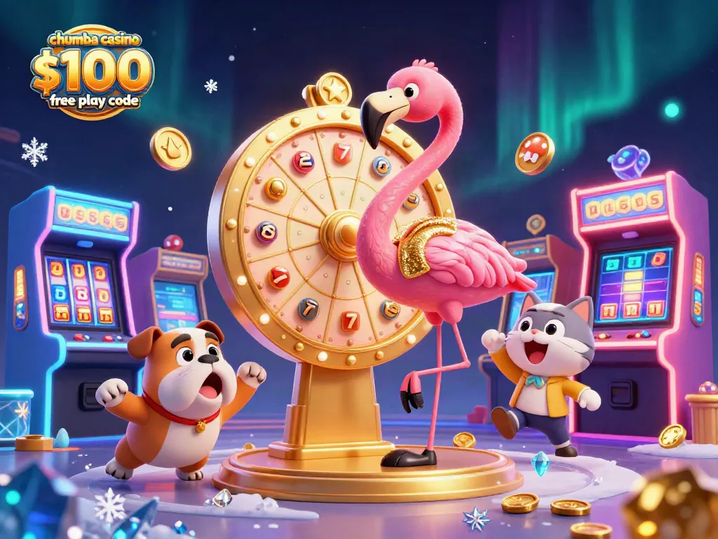 Engage with the excitement of the chumba casino $100 free play code amidst a vibrant 3D game show