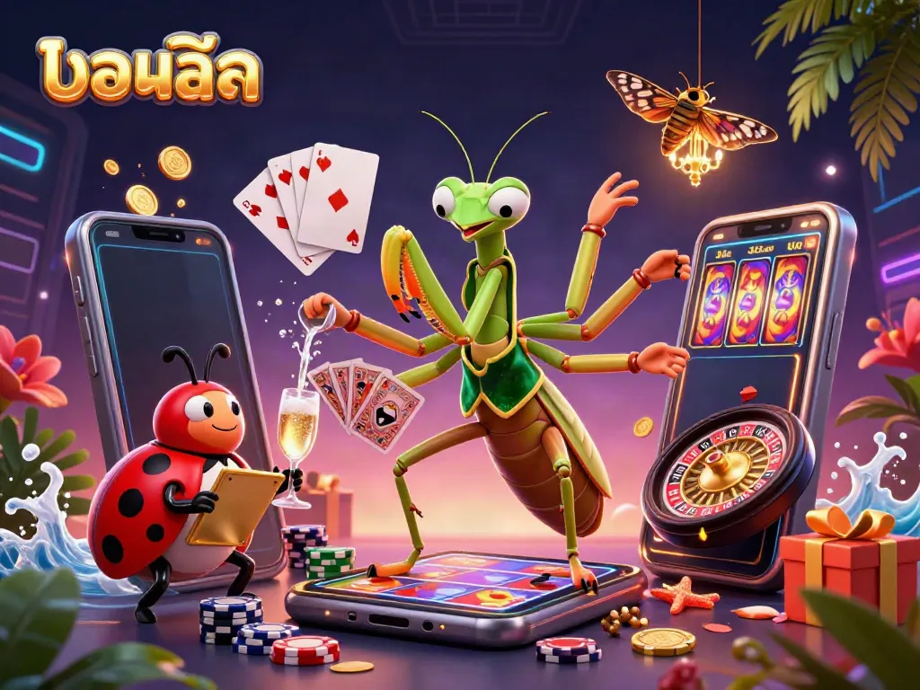Experience thrilling live betting with บอลสด featuring vibrant characters and dynamic casino elements.