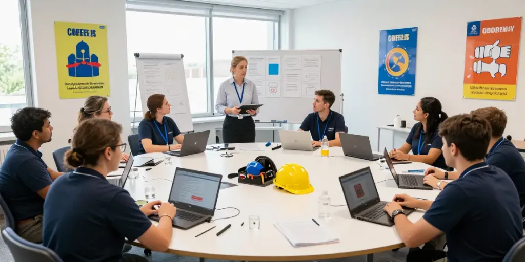 CSP Certification workshop showcasing professionals collaborating in an engaging training environment enhancing their safety skills and knowledge.