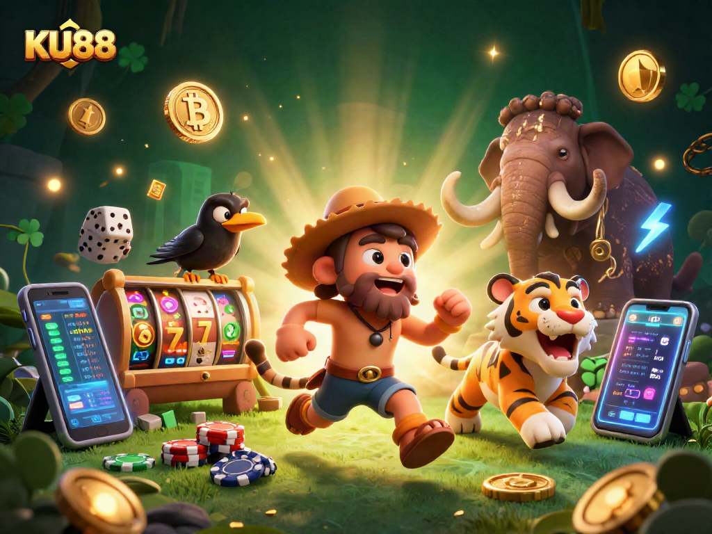 Engage with KU88 casino adventure through lively characters and vibrant gameplay elements.