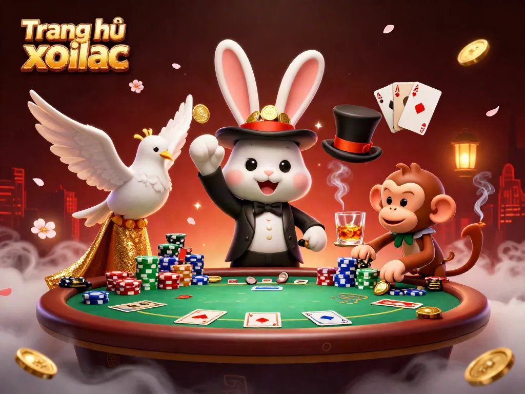 Experience thrilling wins at Trang chủ xoilac with magical casino elements, cartoon characters, and vibrant visuals.