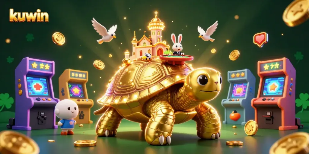 Join kuwin for an exciting gaming experience with vibrant casino elements and animations.
