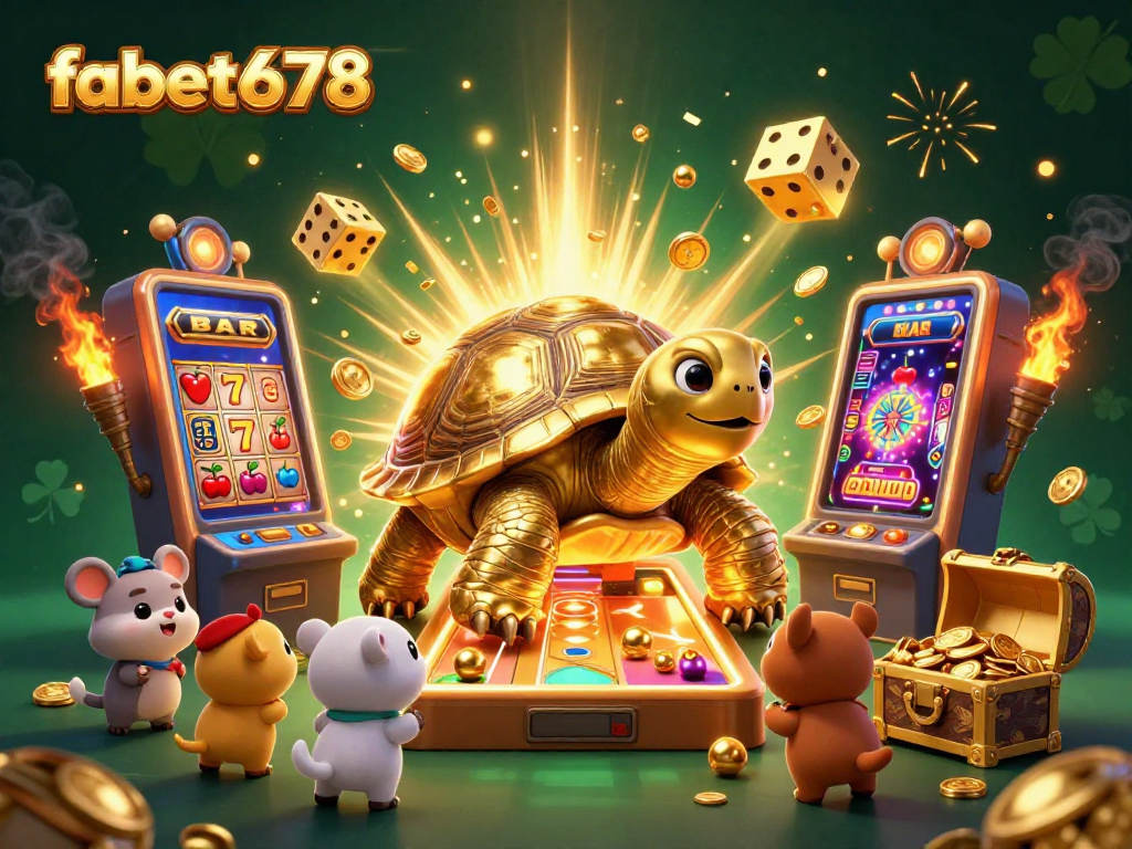 Play exciting games at fabet678 with thrilling slot machines and vibrant characters in a fantasy casino world.