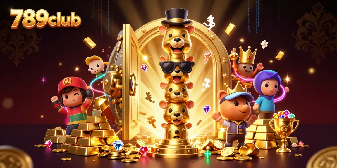 Experience thrilling adventures with 789club's vibrant casino illustration featuring mystical treasures.