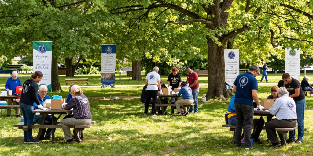 Activités communautaires de l'ordre de Saint-Lazare au service de la fraternité et de la solidarité.