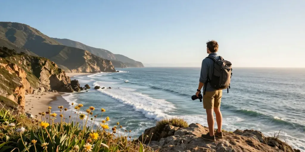 Visit a national park while enjoying scenic coastal views.