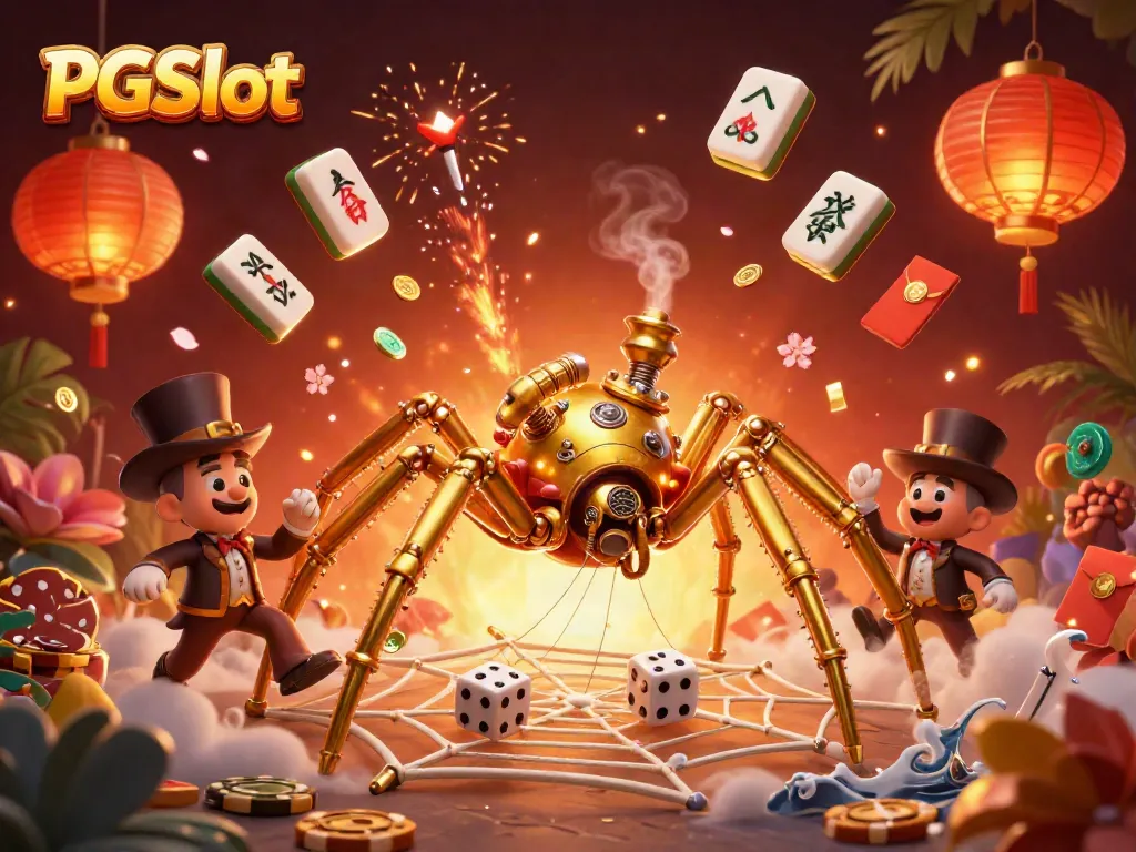 Engage with PGSlot as the steampunk spider spins luck-filled webs, capturing chance in every twist.